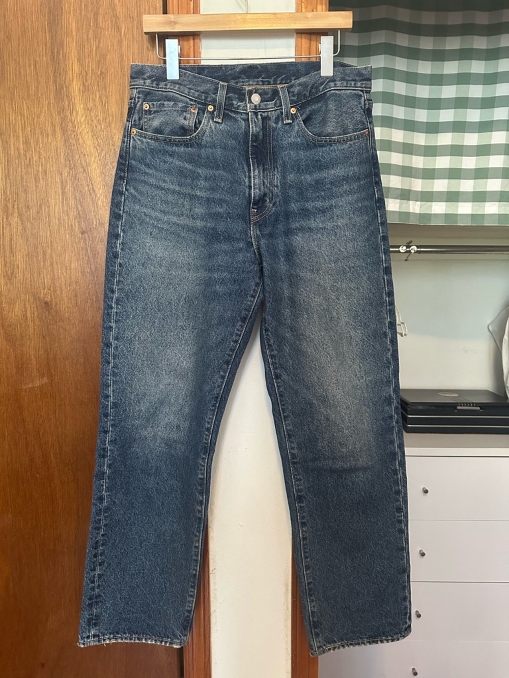 Levi's Washed Blue Straight Jeans
